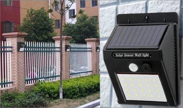 چراغ خورشیدی دیواری سولار
